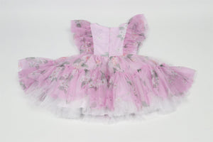 MONNALISA PINK KIDS GIRLS TULLE DRESS 4 YEARS