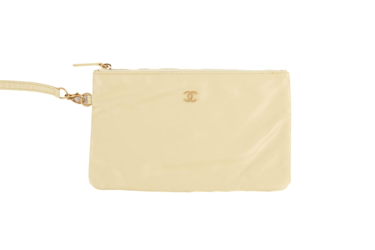 CHANEL YELLOW 2023 22 SMALL QUILTED LEATHER SHOULDER BAG