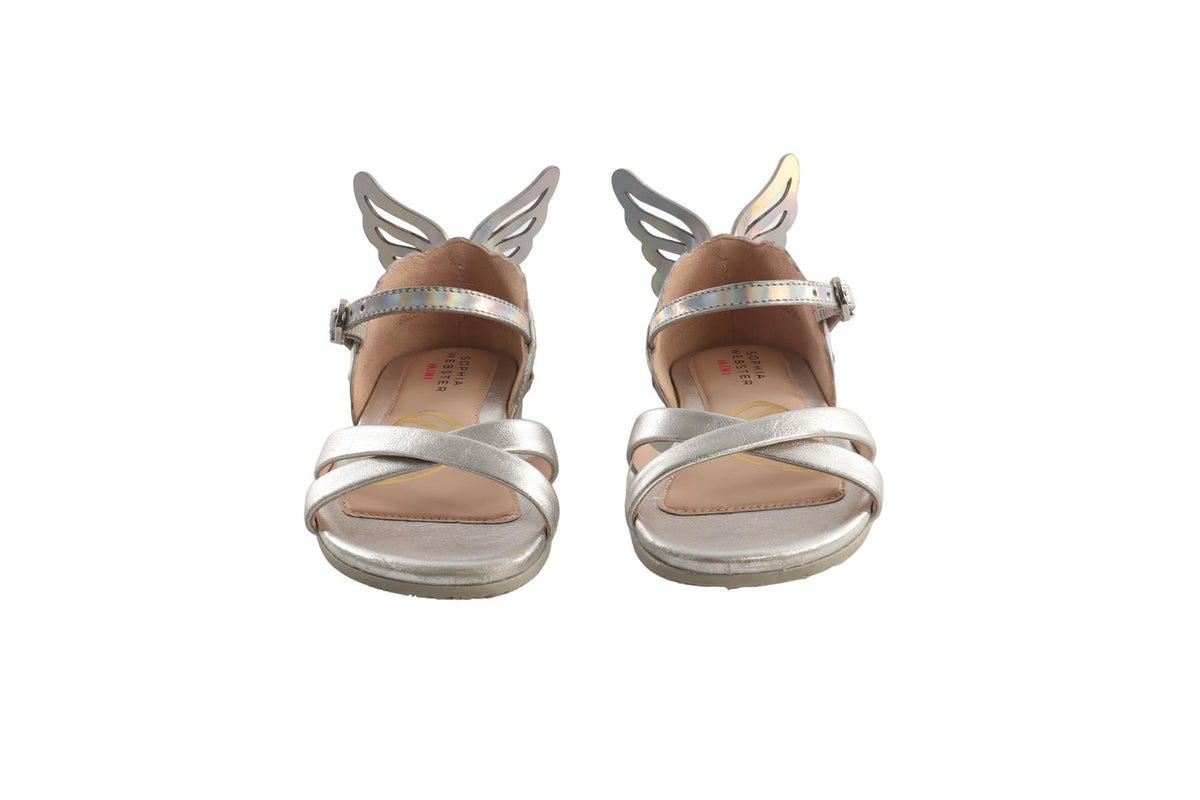 SOPHIA WEBSTER SILVER KIDS GIRLS SANDALS EU 28 UK 10 US 11
