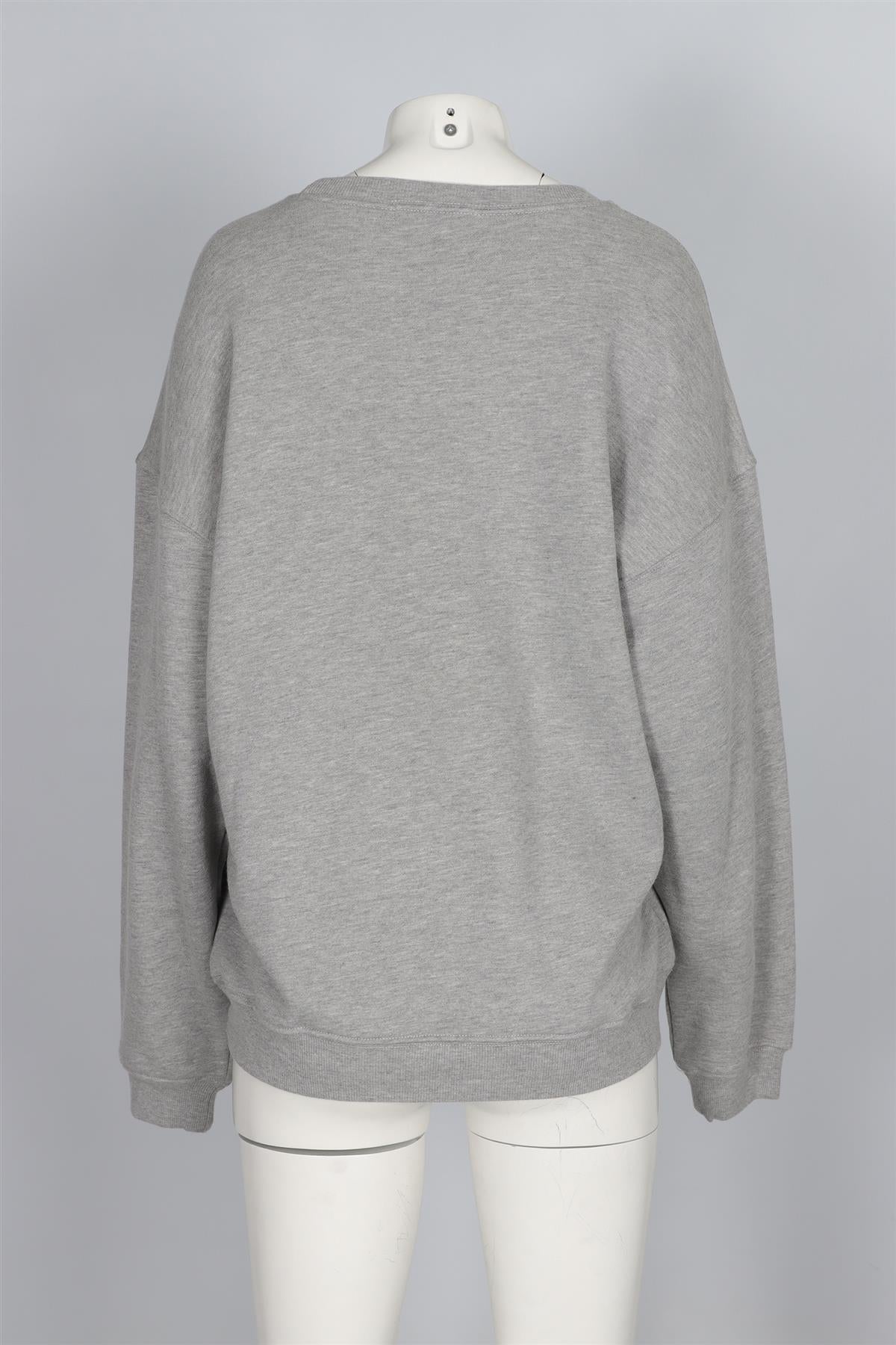 ETERNE GREY COTTON SWEATSHIRT MEDIUM