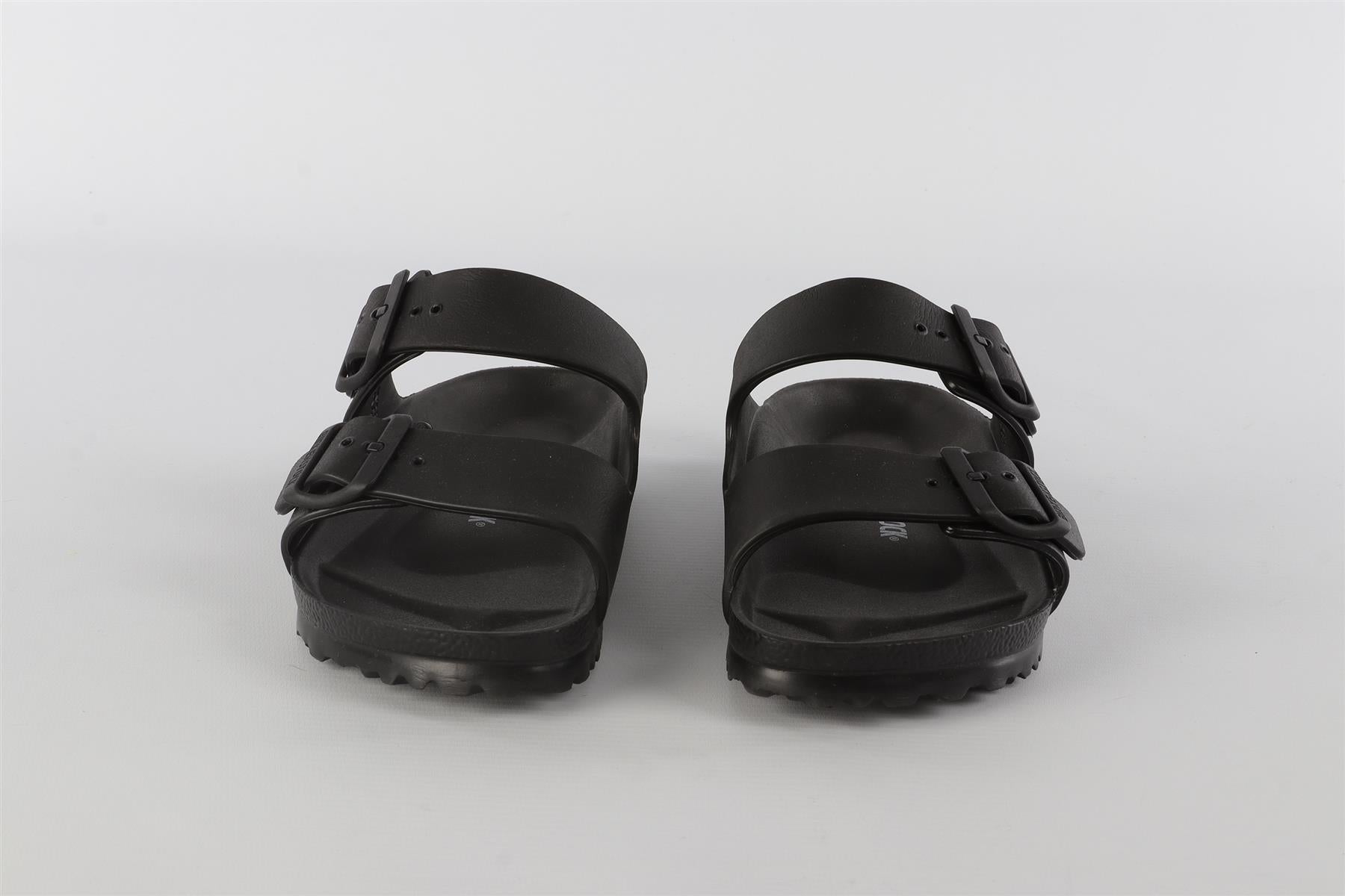 BIRKENSTOCK BLACK RUBBER SANDALS EU 38 UK 5 US 8