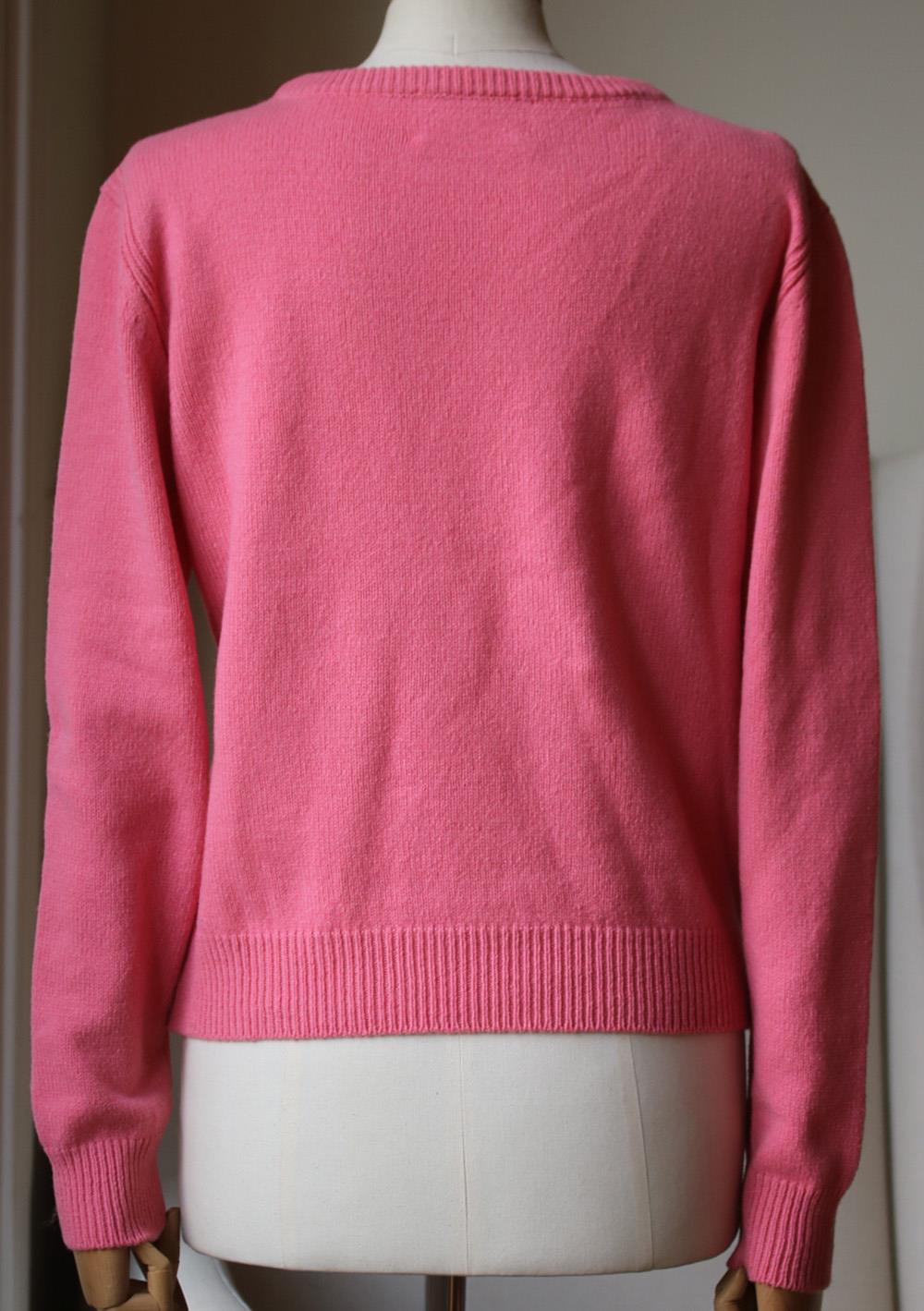 ALBERTA FERRETTI LOVE ME CASHMERE KNITTED SWEATER IT 44 UK 12