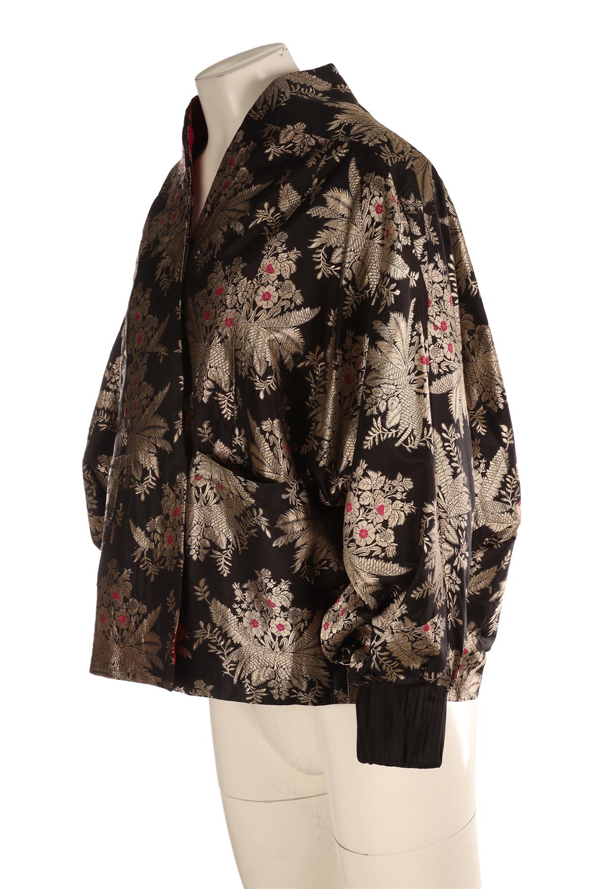 RAW MANGO BLACK SILK JACKET ONE SIZE