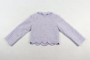 SELF-PORTRAIT PURPLE KIDS GIRLS TWEED JACKET 10-12 YEARS