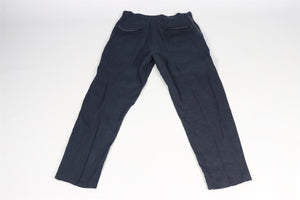 HARAGO NAVY MEN'S LINEN PANTS SMALL