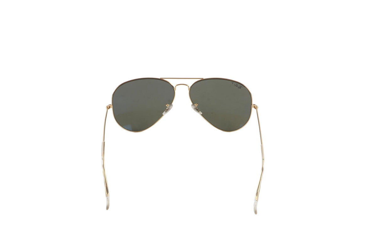 RAY BAN BLACK PILOT FRAME METAL SUNGLASSES
