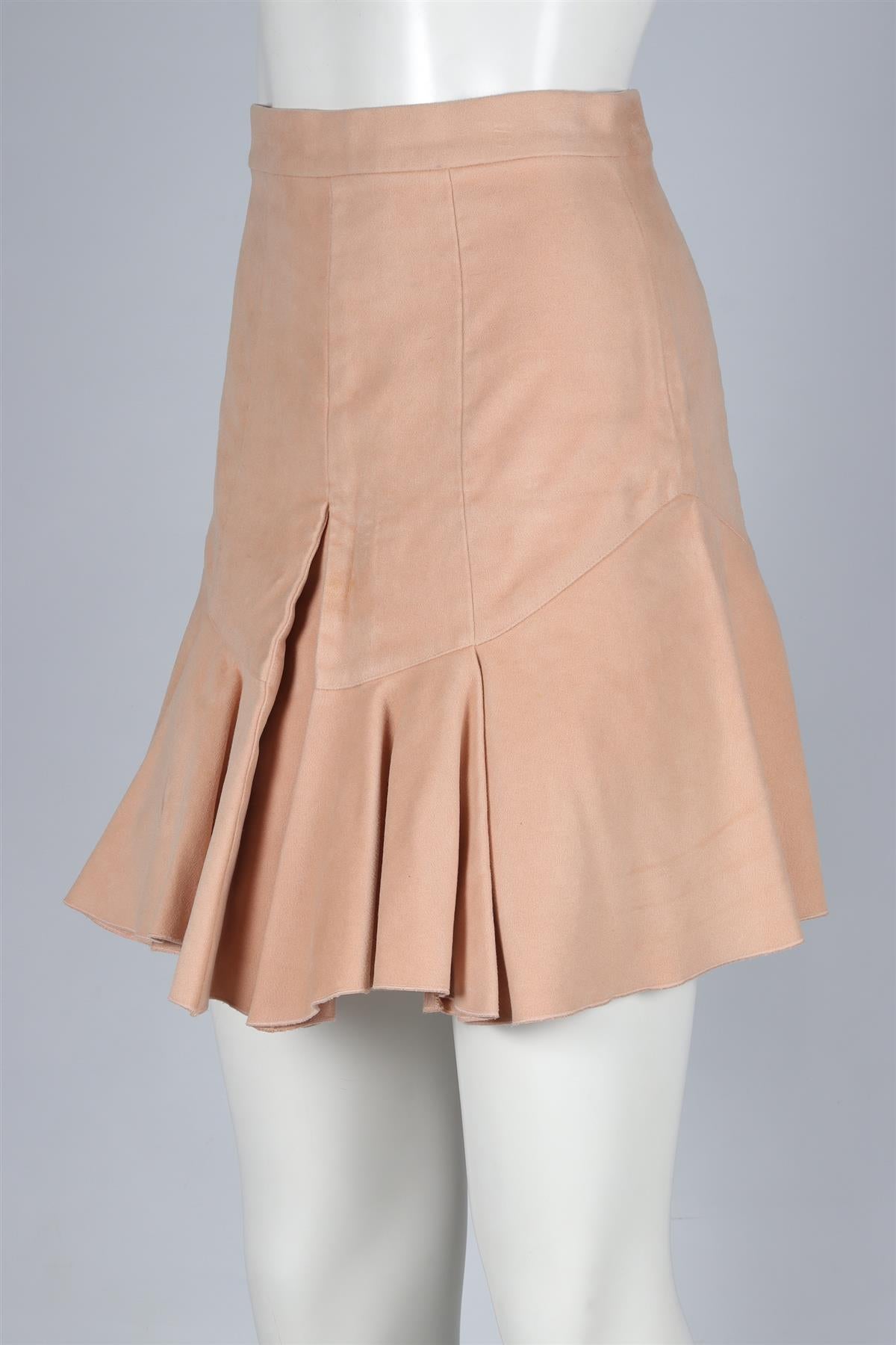 ISABEL MARANT NUDE COTTON MINI SKIRT FR 36 UK 8