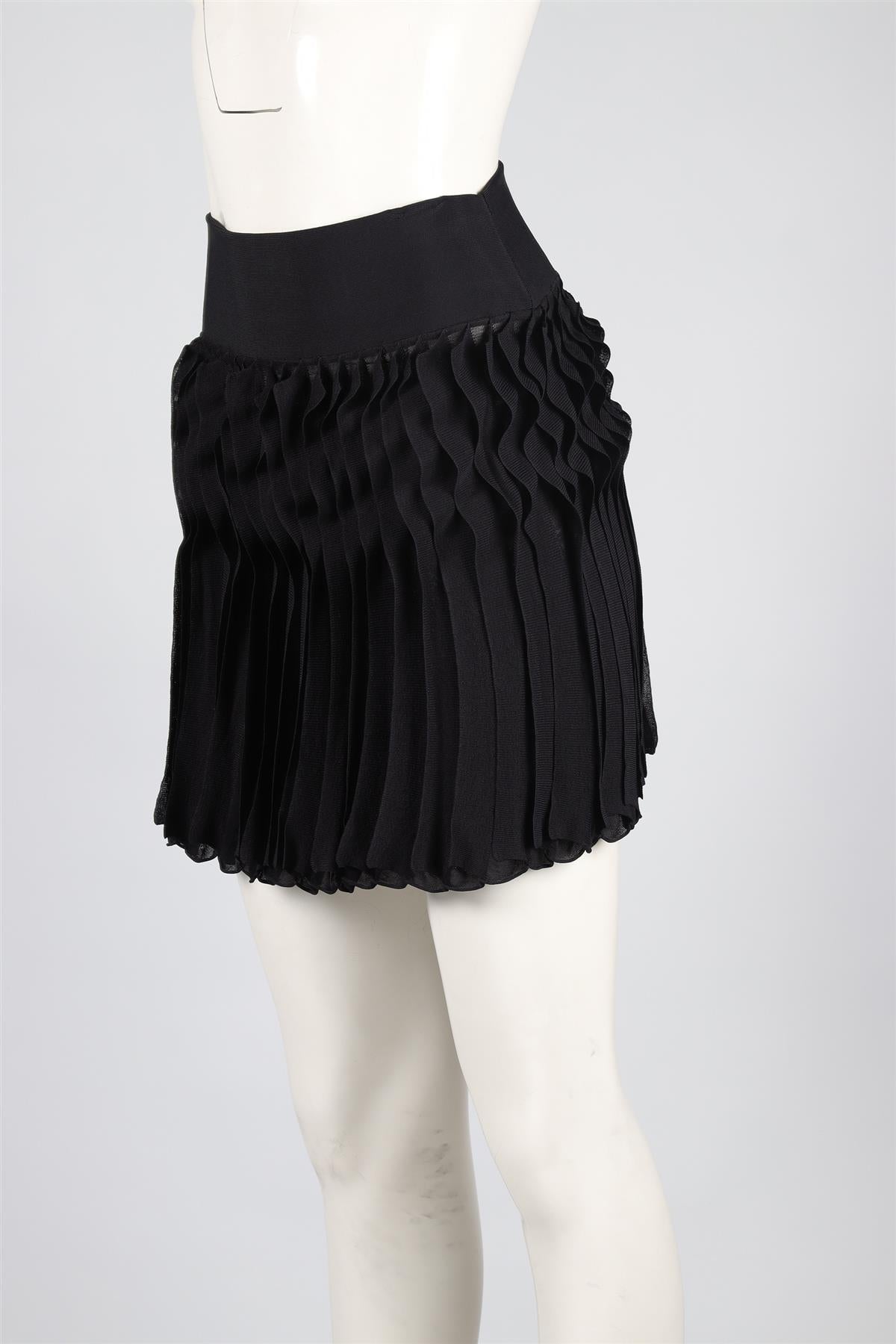 ANTONIO BERARDI BLACK JERSEY MINI SKIRT IT 40 UK 8