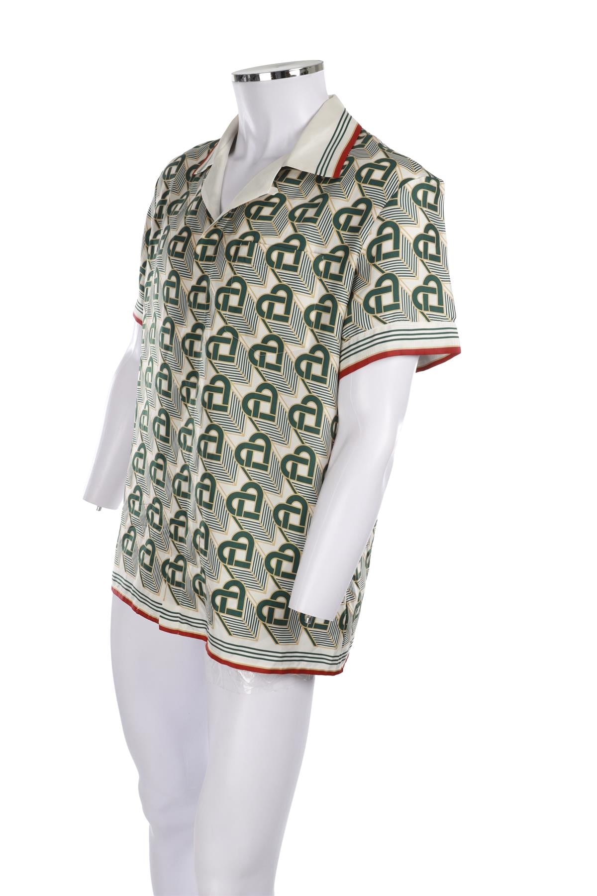 CASABLANCA MULTI MEN'S SILK SHIRT MEDIUM