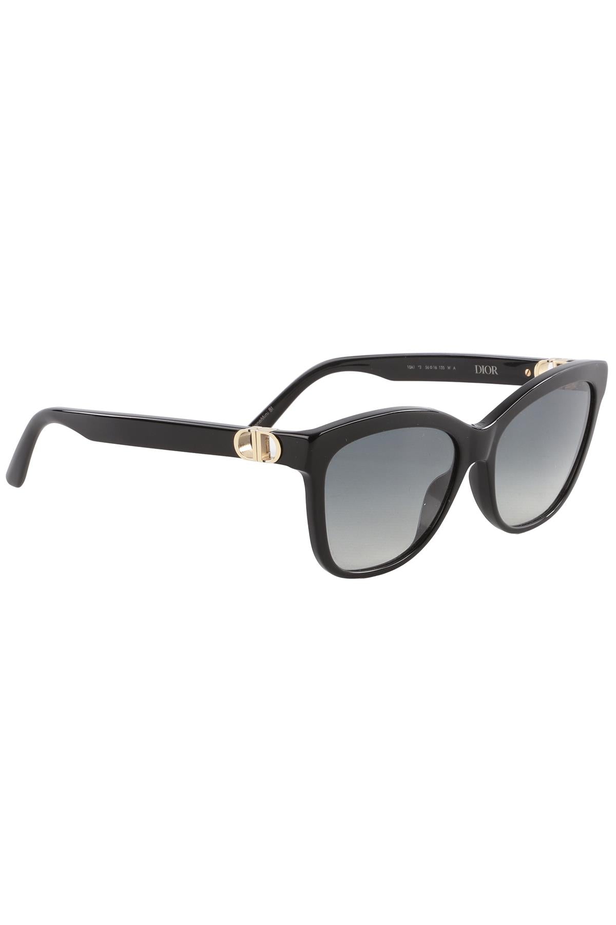 CHRISTIAN DIOR BLACK SQUARE FRAME ACETATE SUNGLASSES