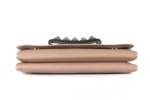 VALENTINO GARAVANI TAUPE VA VA VOOM LEATHER SHOULDER BAG