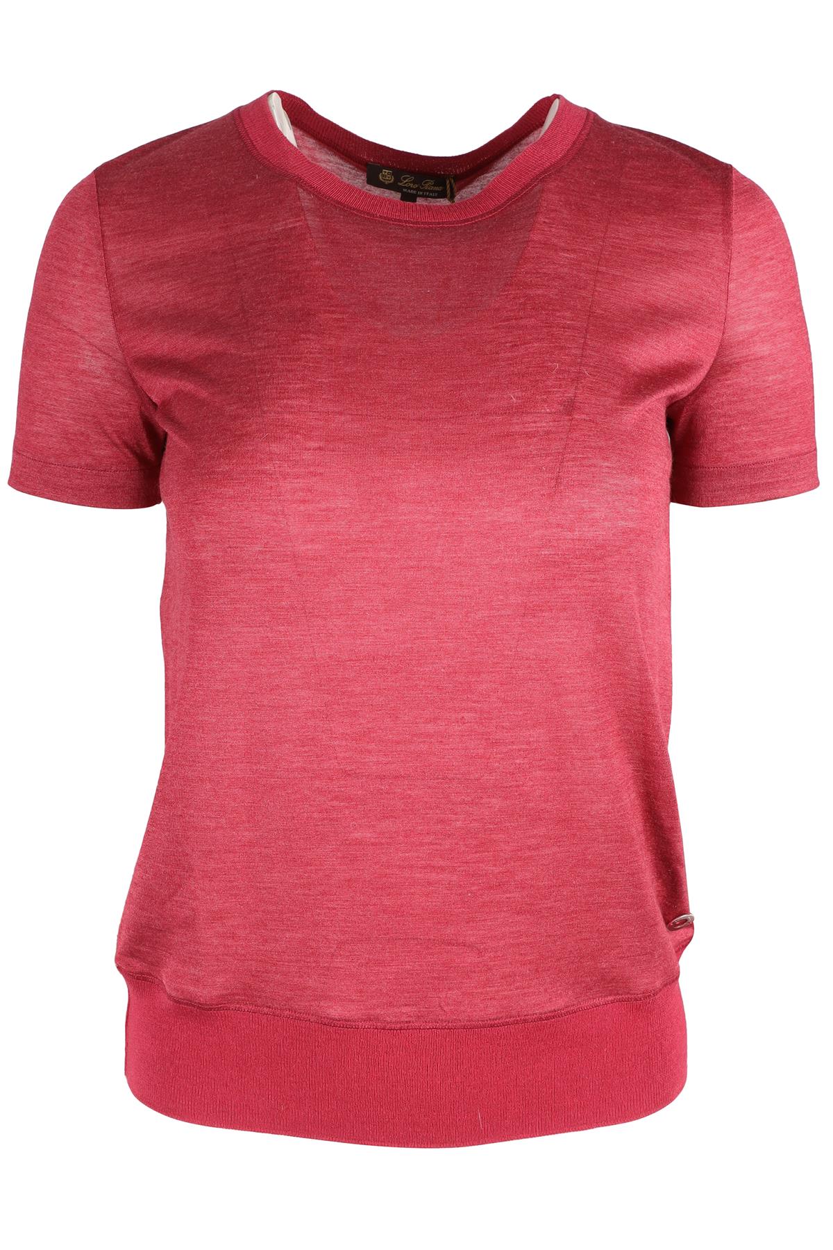 LORO PIANA RED CASHMERE TOP IT 38 UK 6