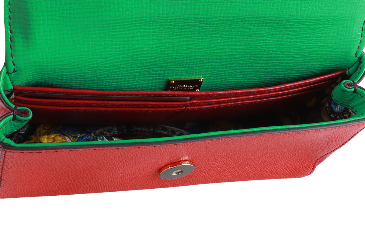 DOLCE & GABBANA MULTI MISS SICILY SMALL LEATHER CROSSBODY BAG