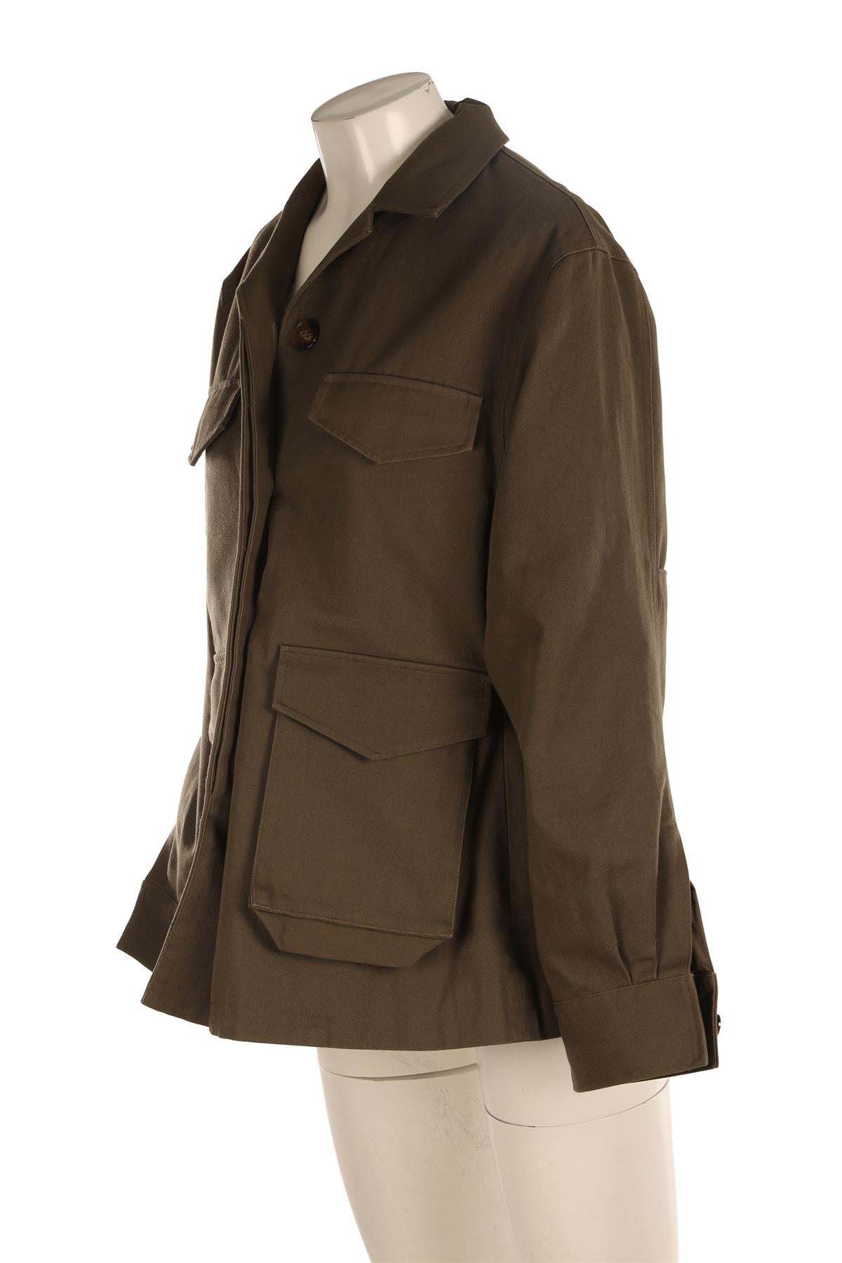 TOTEME GREEN COTTON JACKET DK 34 UK 6