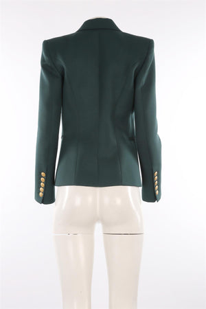 PIERRE BALMAIN GREEN WOOL BLAZER FR 38 UK 10