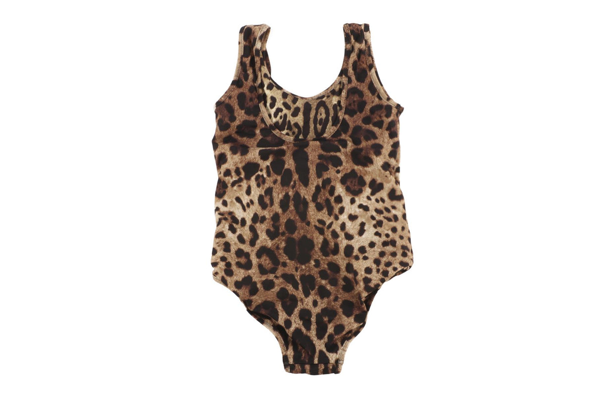 DOLCE & GABBANA BROWN KIDS GIRLS SWIMSUIT 8 YEARS