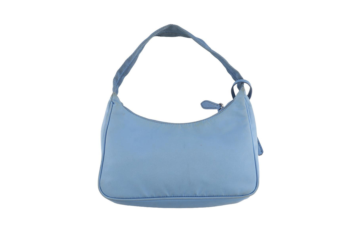 PRADA BLUE RE-EDITION 2000 NYLON SHOULDER BAG
