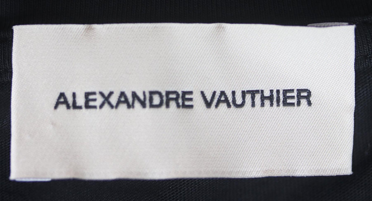 ALEXANDRE VAUTHIER CROPPED COTTON JERSEY T-SHIRT SMALL