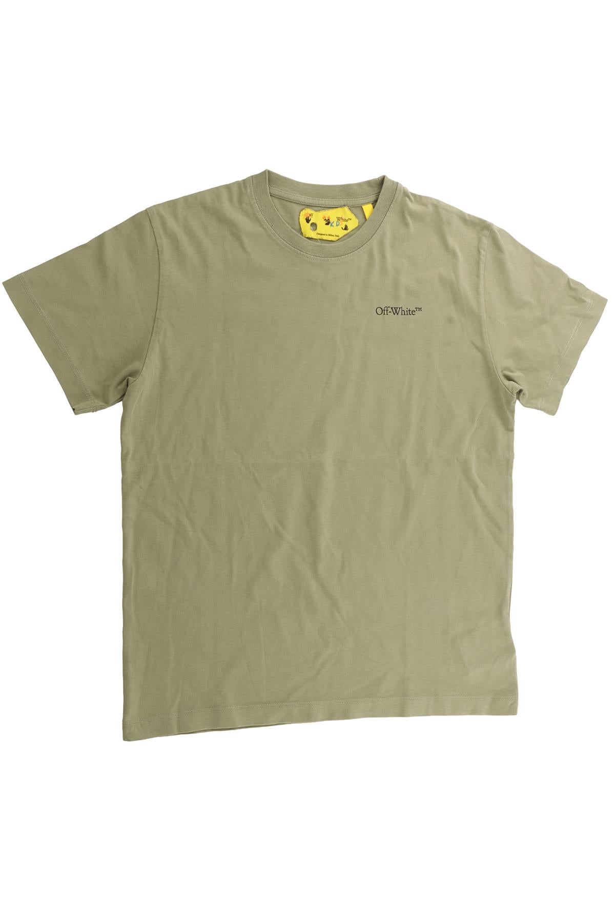 OFF-WHITE GREEN KIDS BOYS T-SHIRT 10 YEARS