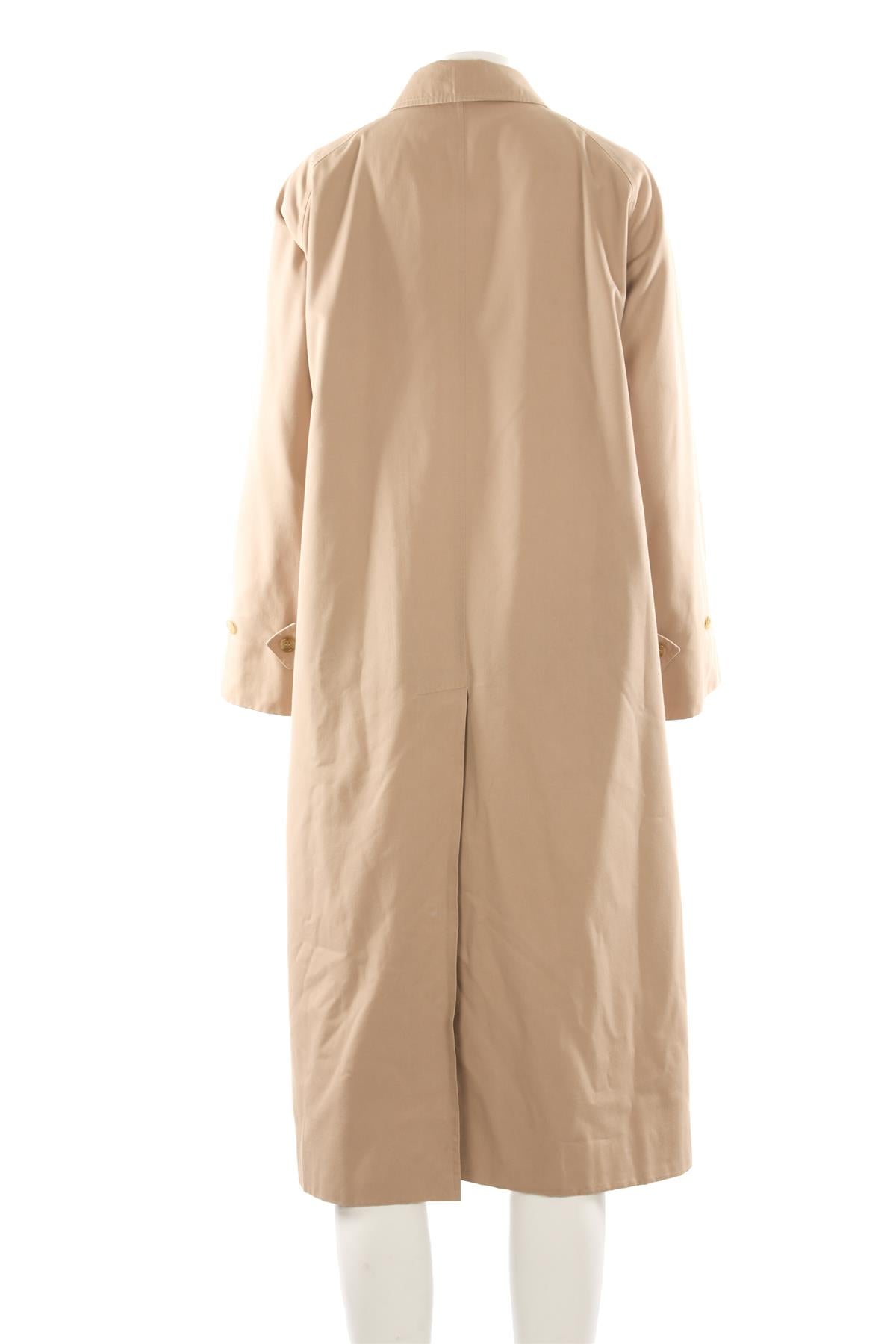 BURBERRY TAN COTTON TRENCH COAT UK 14