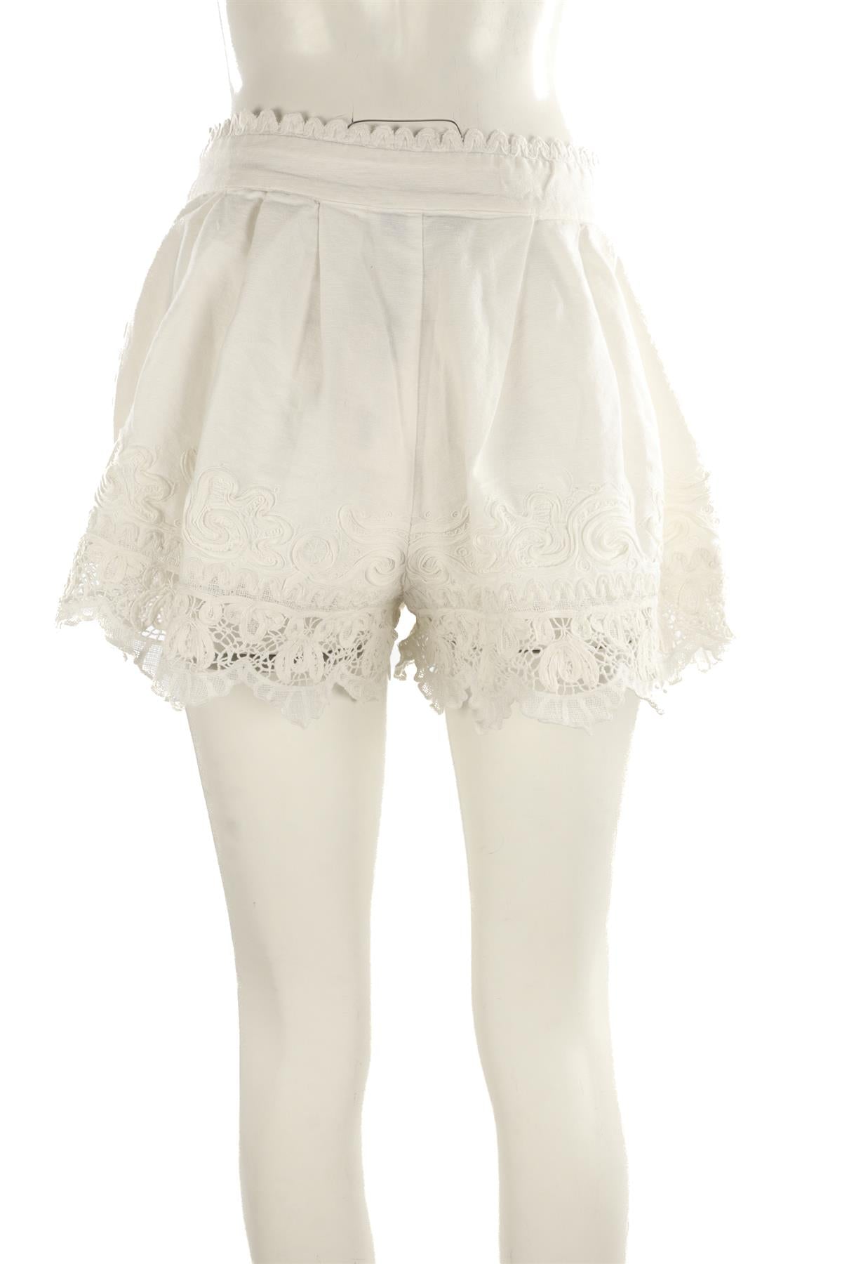 SEA NEW YORK WHITE COTTON SHORTS US 8 UK 12