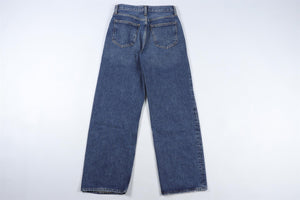AGOLDE NAVY HIGH RISE WIDE LEG JEANS W23 UK 4