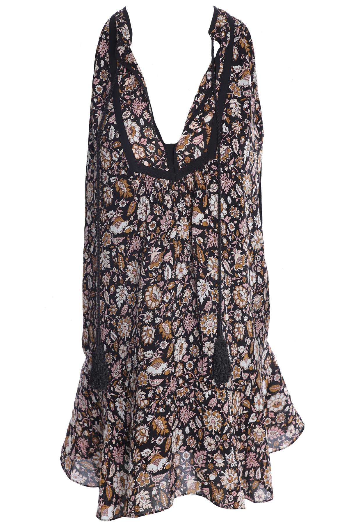 A.L.C BLACK SILK MINI DRESS UK 8