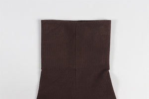 LESET BROWN KNIT FLARED PANTS XSMALL