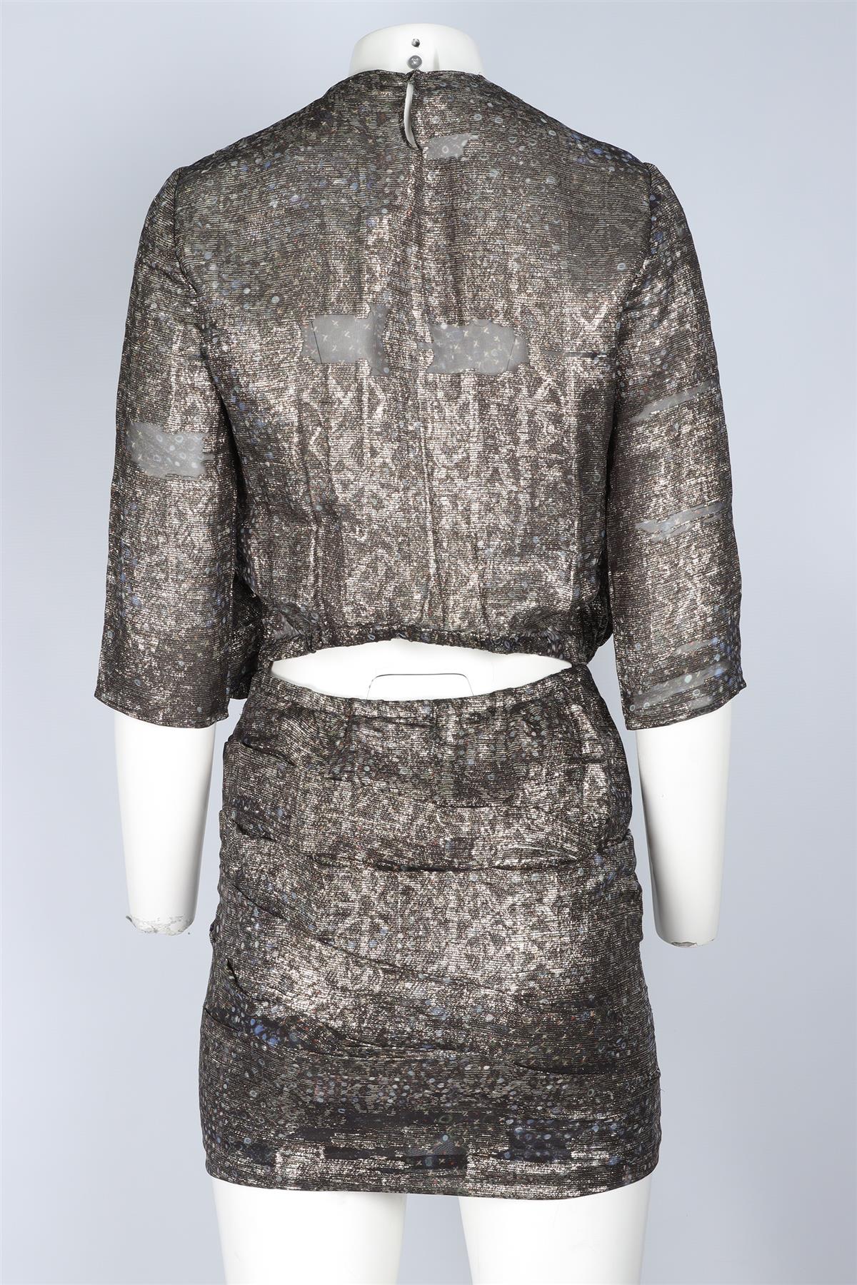 ISABEL MARANT MULTI SILK MINI DRESS FR 36 UK 8