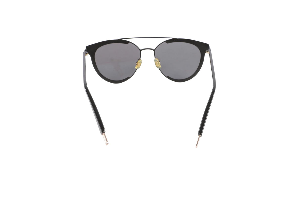 GENTLE MONSTER BLACK ROUND FRAME METAL SUNGLASSES