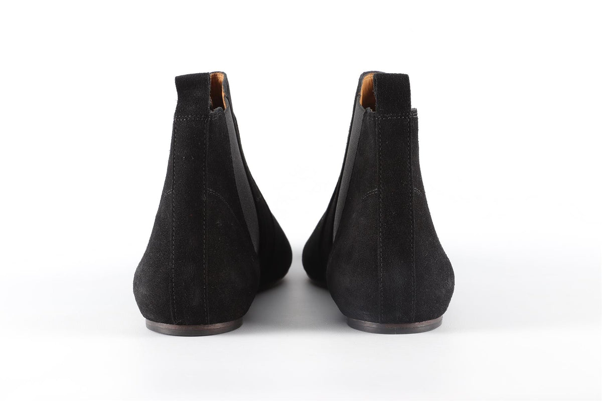 ISABEL MARANT ÉTOILE BLACK SUEDE ANKLE BOOTS EU 40 UK 7 US 10