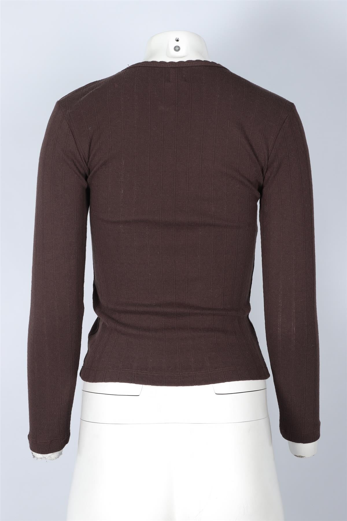 LESET BROWN COTTON TOP XSMALL