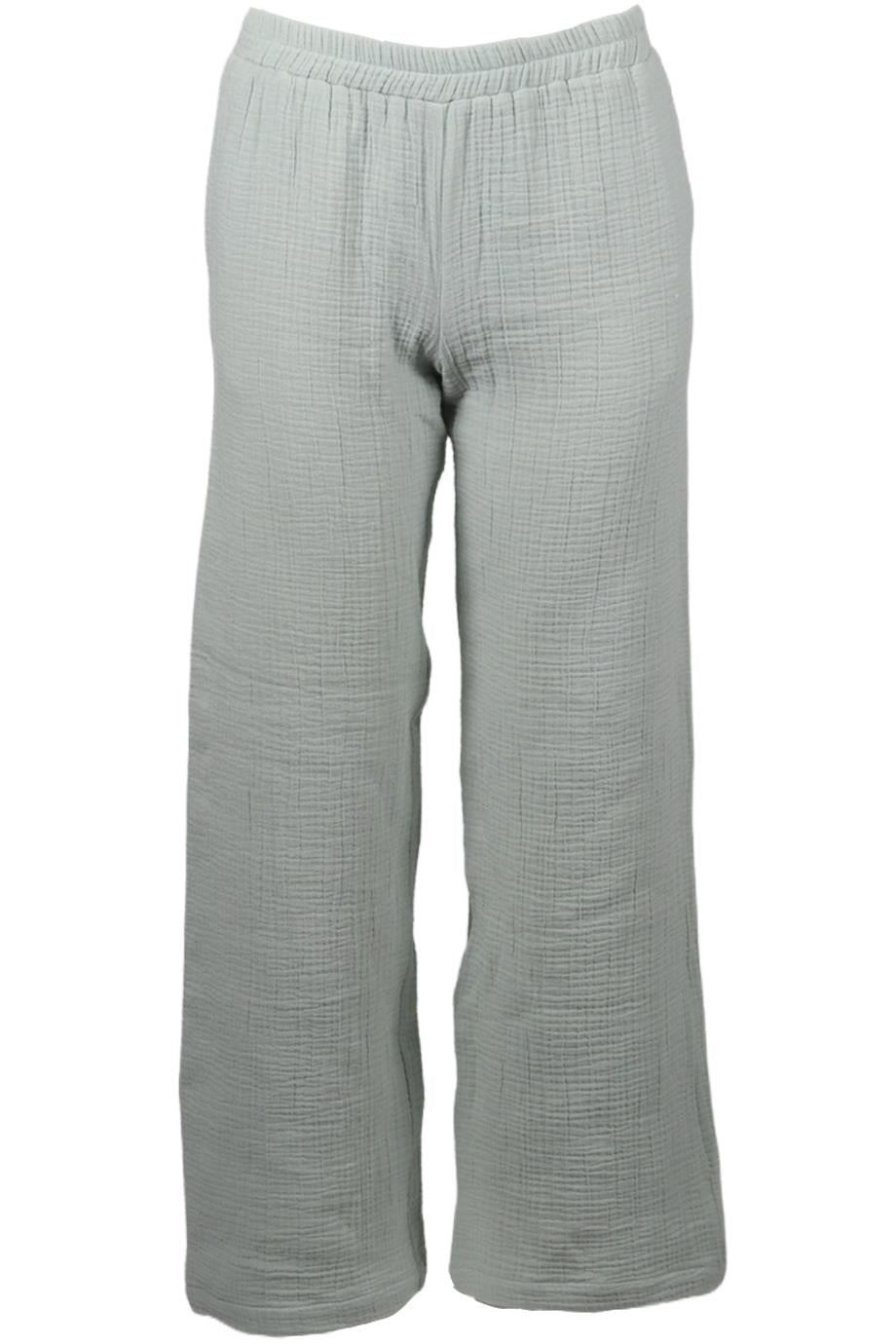 SABLYN COTTON BLEND WIDE LEG PANTS SMALL