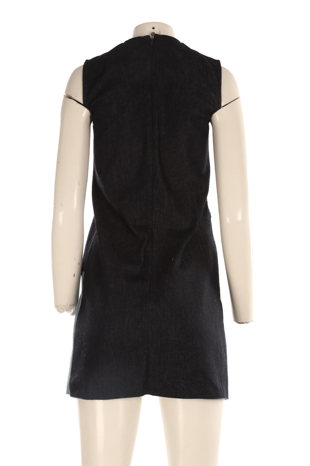 VICTORIA VICTORIA BECKHAM BLUE DENIM MINI DRESS UK 6