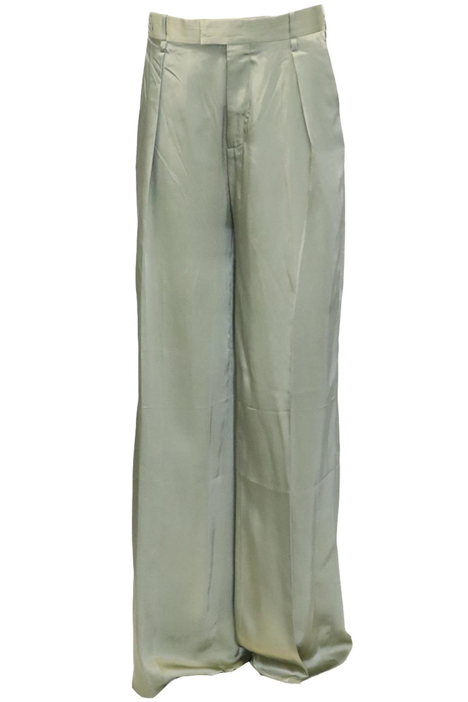 BOTTEGA VENETTA SATIN WIDE LEG PANTS IT 38 UK 8