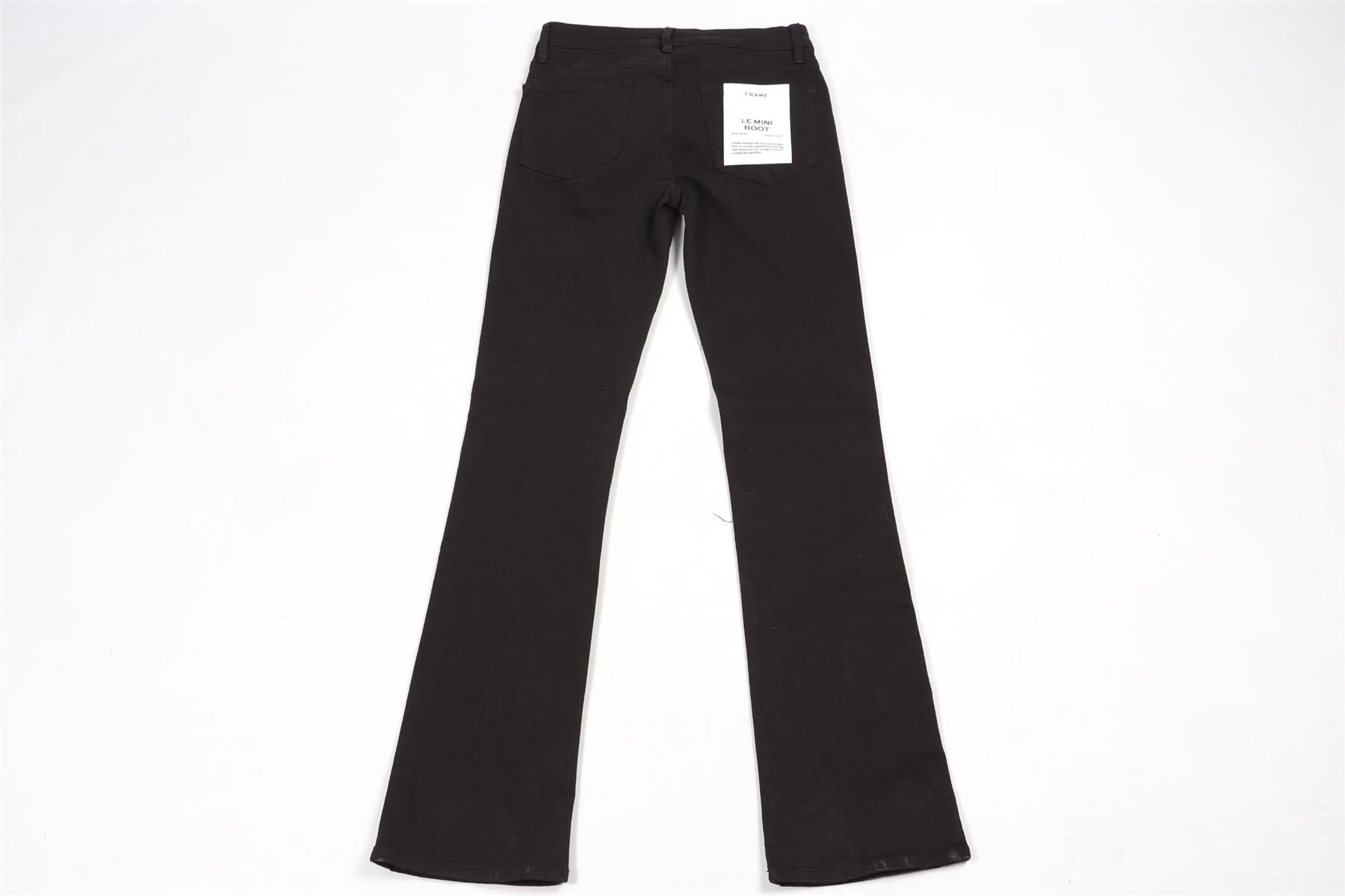 FRAME BLACK HIGH RISE STRAIGHT LEG JEANS W28 UK 10