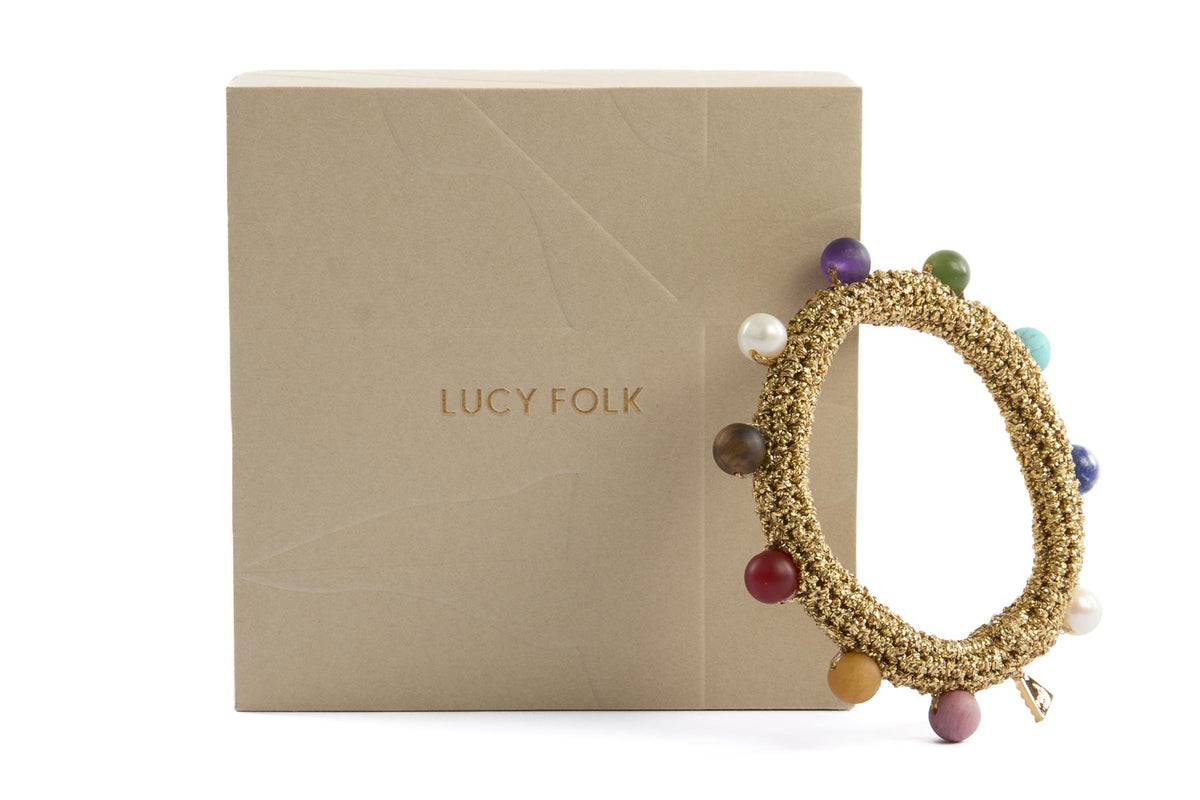 LUCY FOLK GOLD KALEIDO DIVER BRACELET