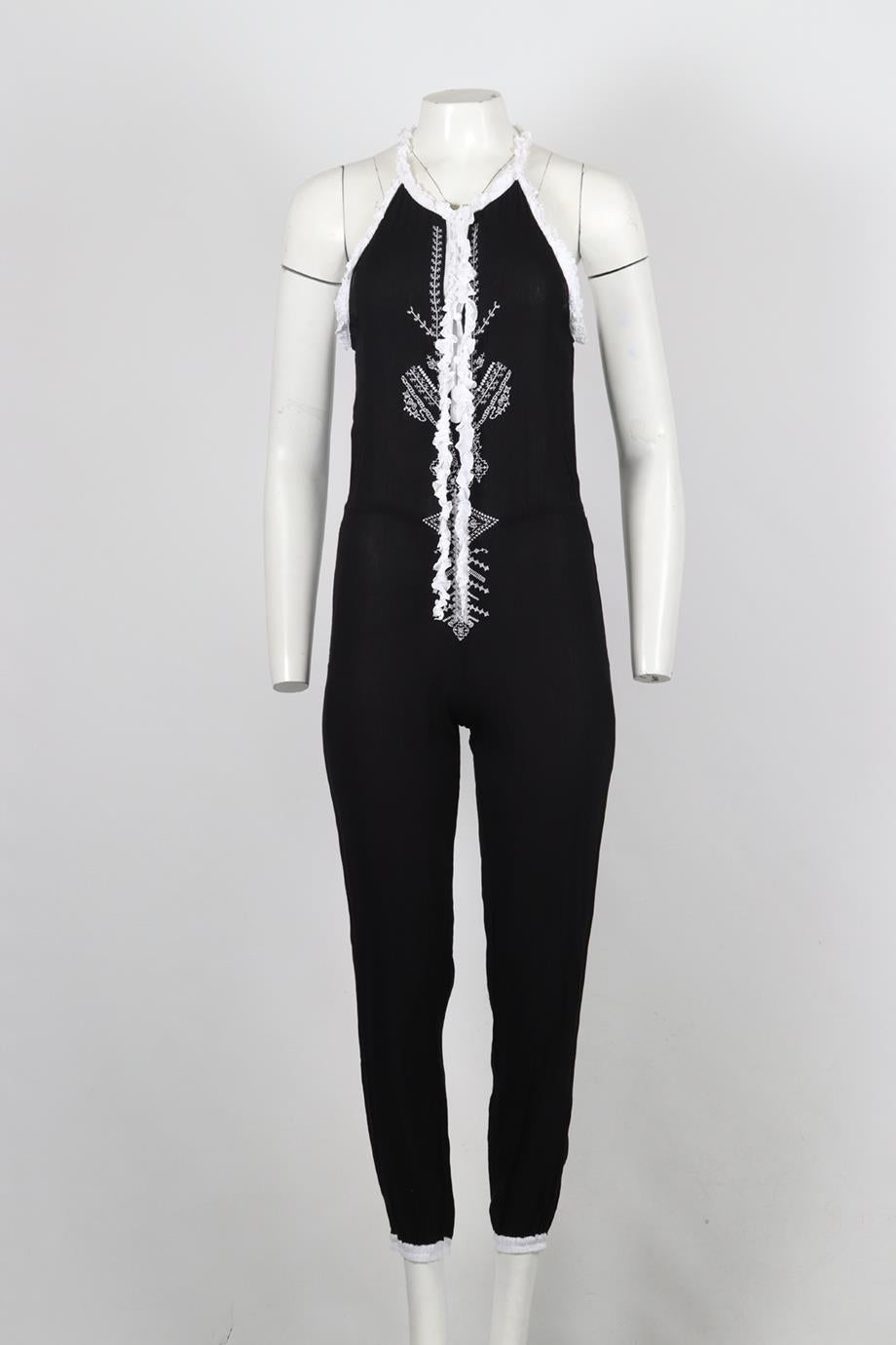 POUPETTE ST BARTH VOILE JUMPSUIT UK 8