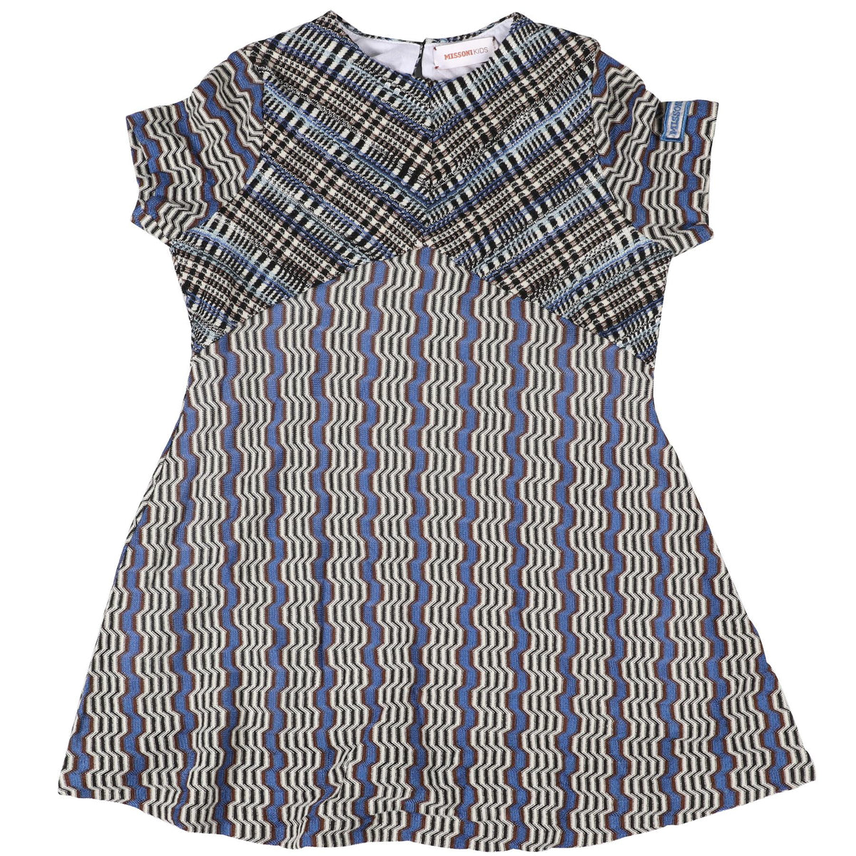 MISSONI BLUE KIDS GIRLS CROCHET DRESS 4-5 YEARS