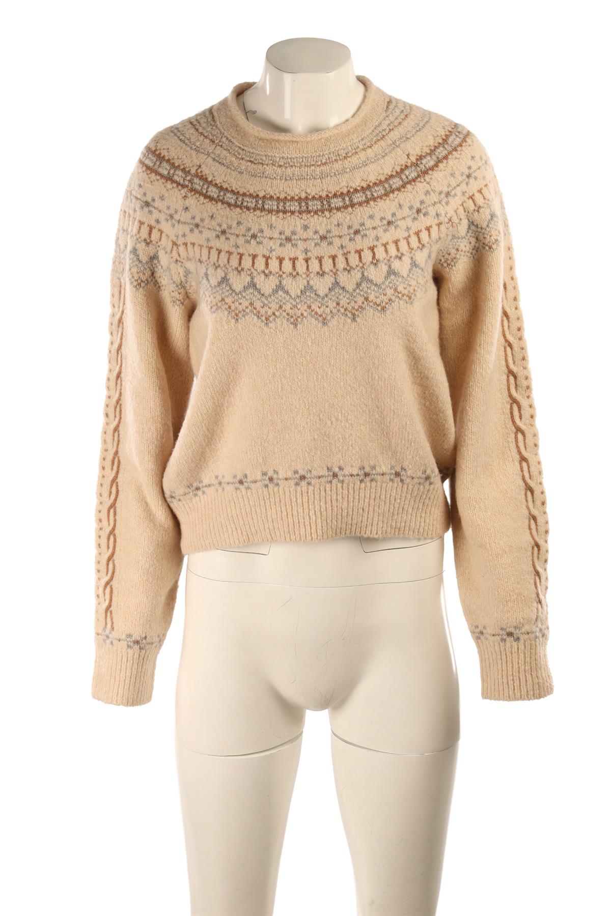 GUEST IN RESIDENCE BEIGE CASHMERE SWEATER SMALL