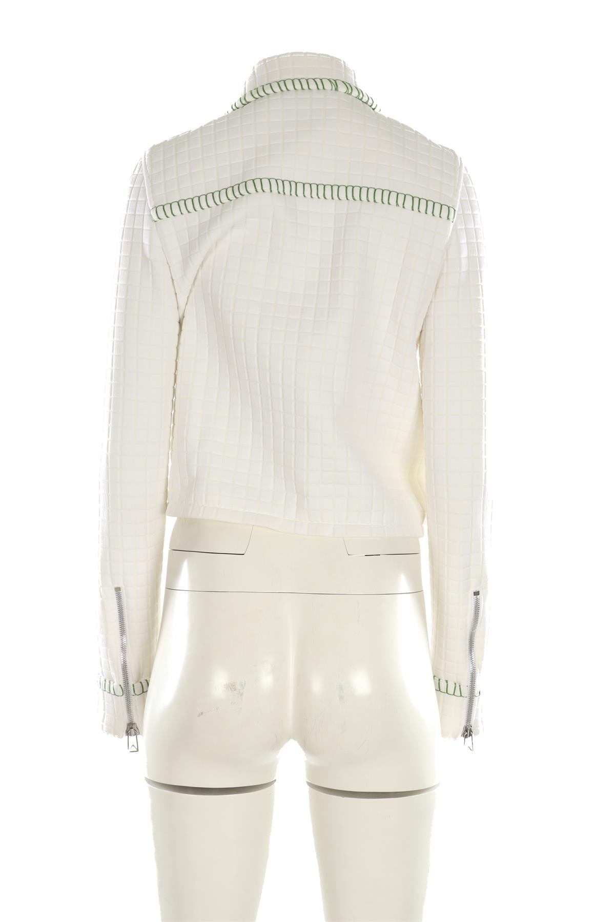 BOTTEGA VENETA WHITE COTTON JACKET IT 42 UK 10