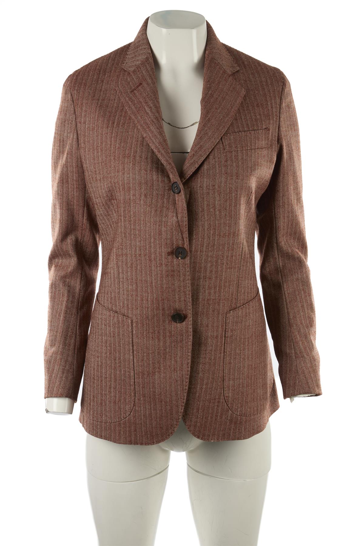 GIULIVA HERITAGE BROWN WOOL BLAZER IT 38 UK 6