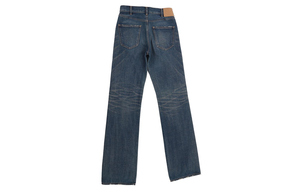 CELINE BLUE HIGH RISE STRAIGHT LEG JEANS W27 UK 8-10