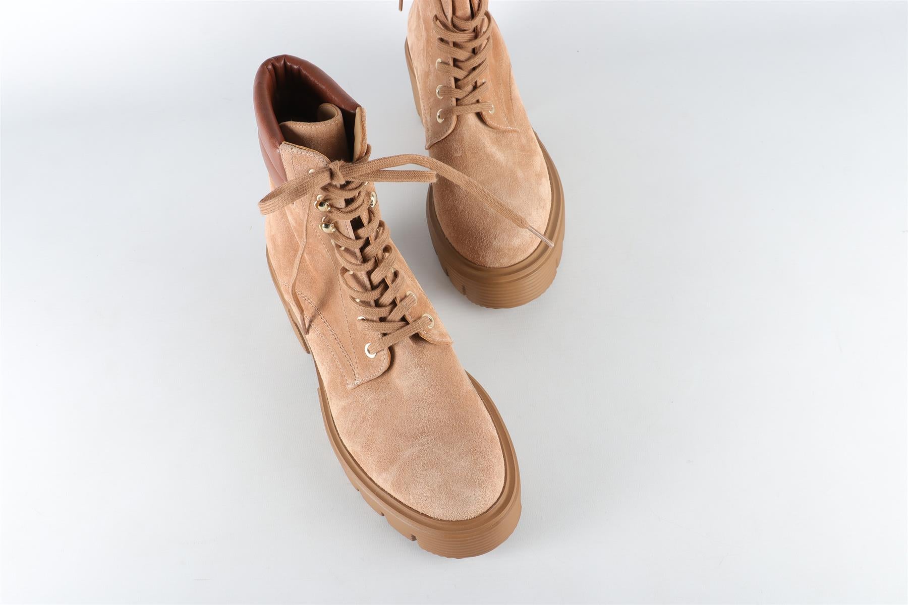STUART WEITZMAN TAN SUEDE ANKLE BOOTS EU 36.5 UK 3.5 US 6.5
