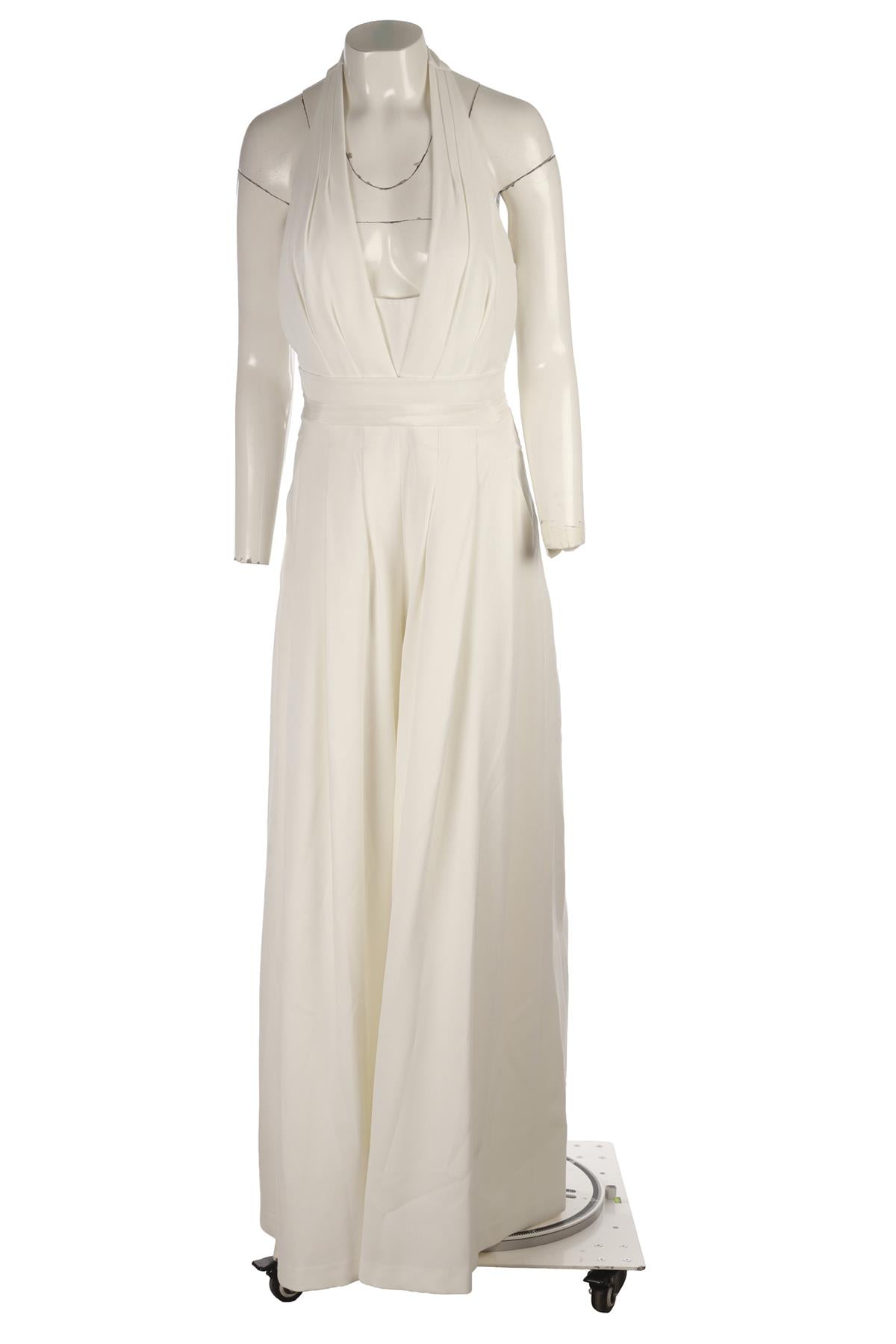 CREAM CREPE JUMPSUIT