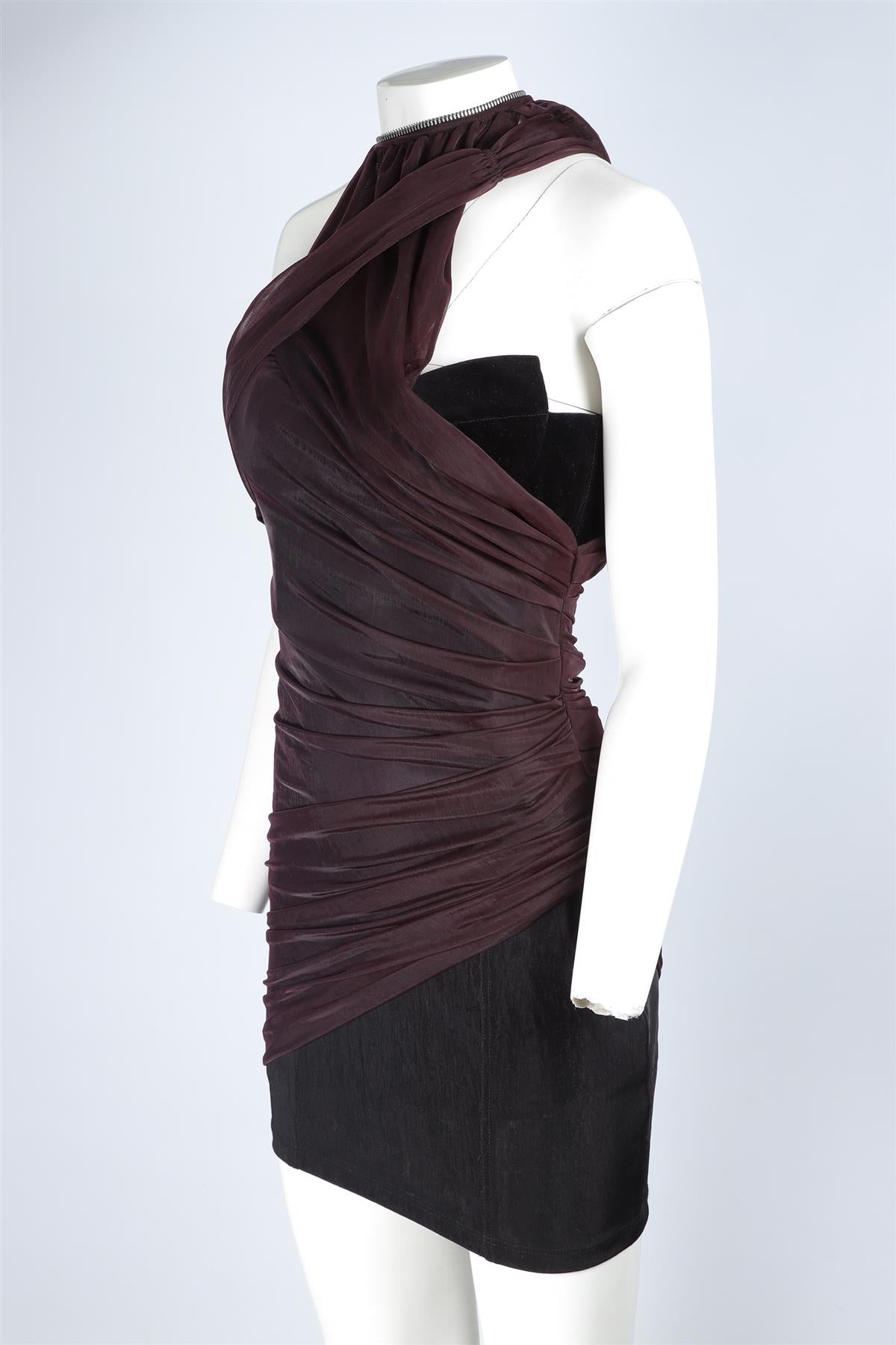 ALEXANDER WANG PURPLE MESH MINI DRESS US 6 UK 10