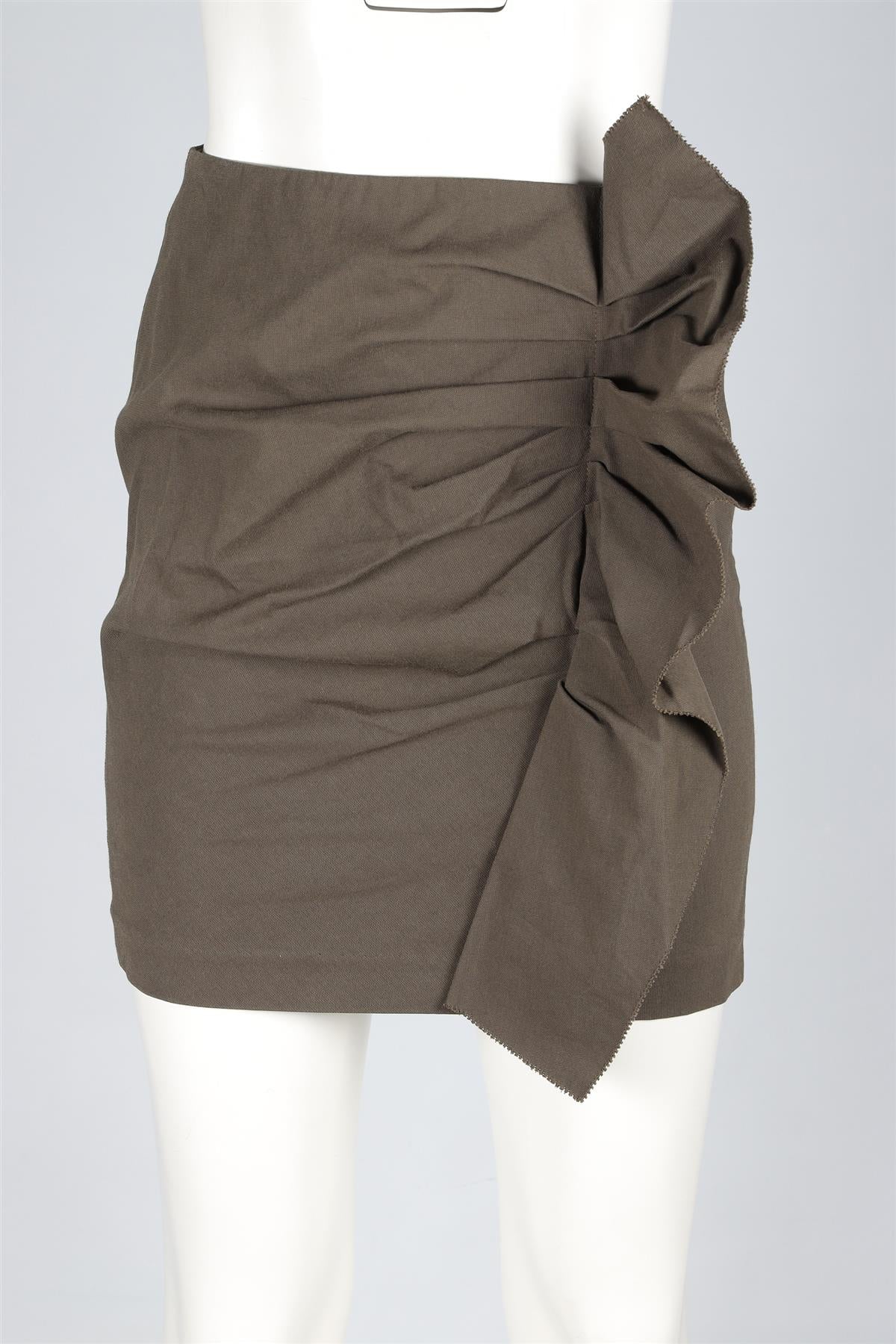 ISABEL MARANT GREEN COTTON MINI SKIRT FR 36 UK 8