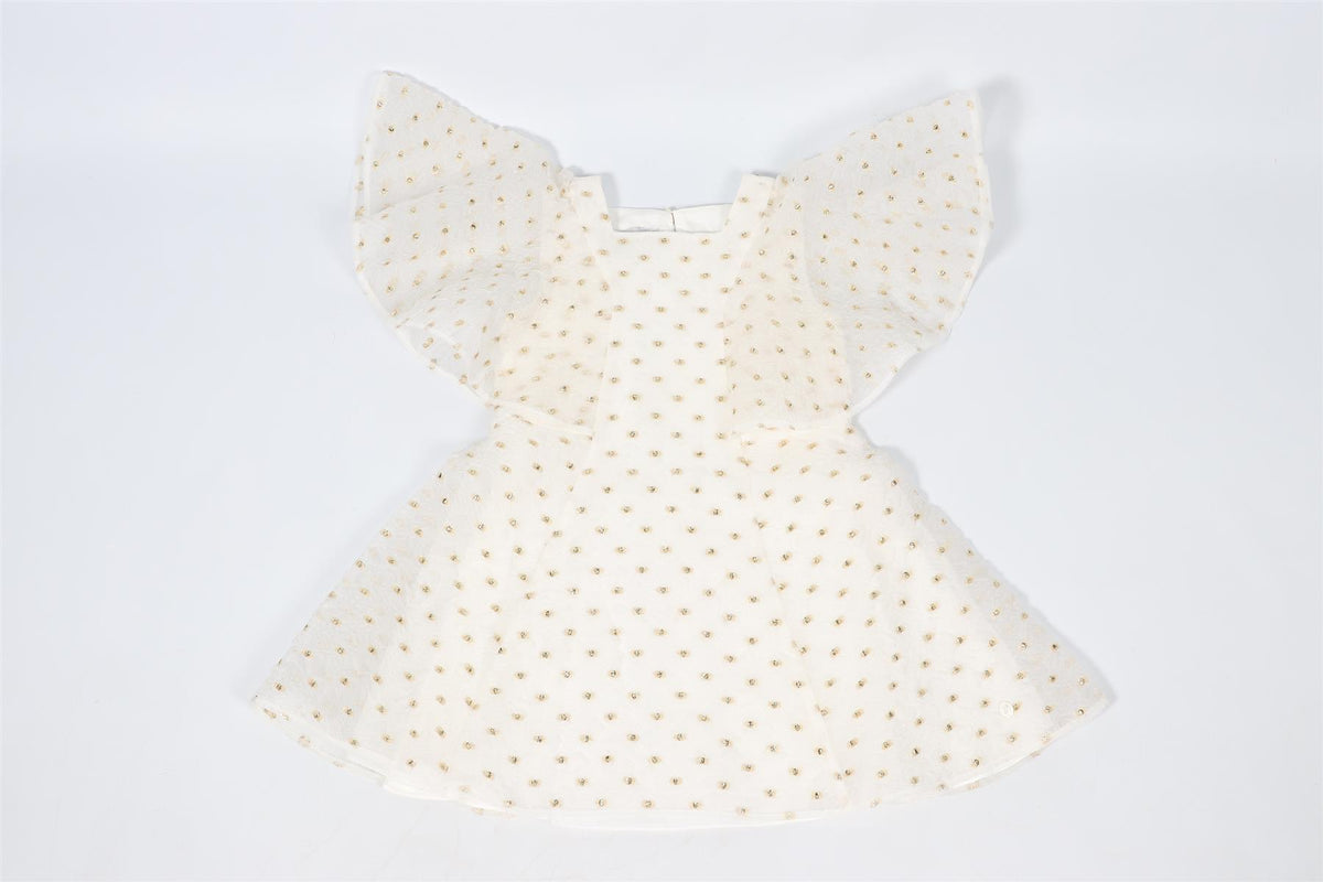 CHRISTIAN DIOR IVORY KIDS GIRLS SILK DRESS 5 YEARS