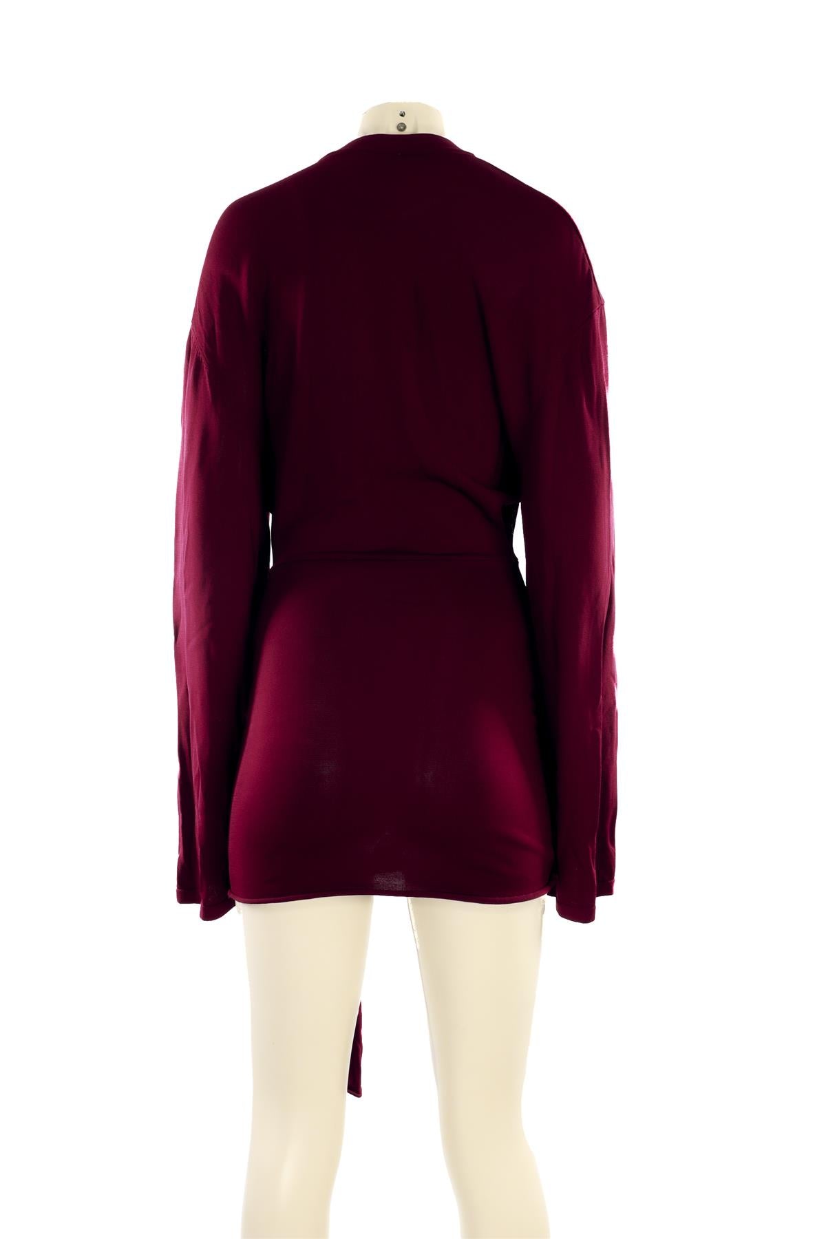 ARAKII MAROON KNIT MINI DRESS SMALL