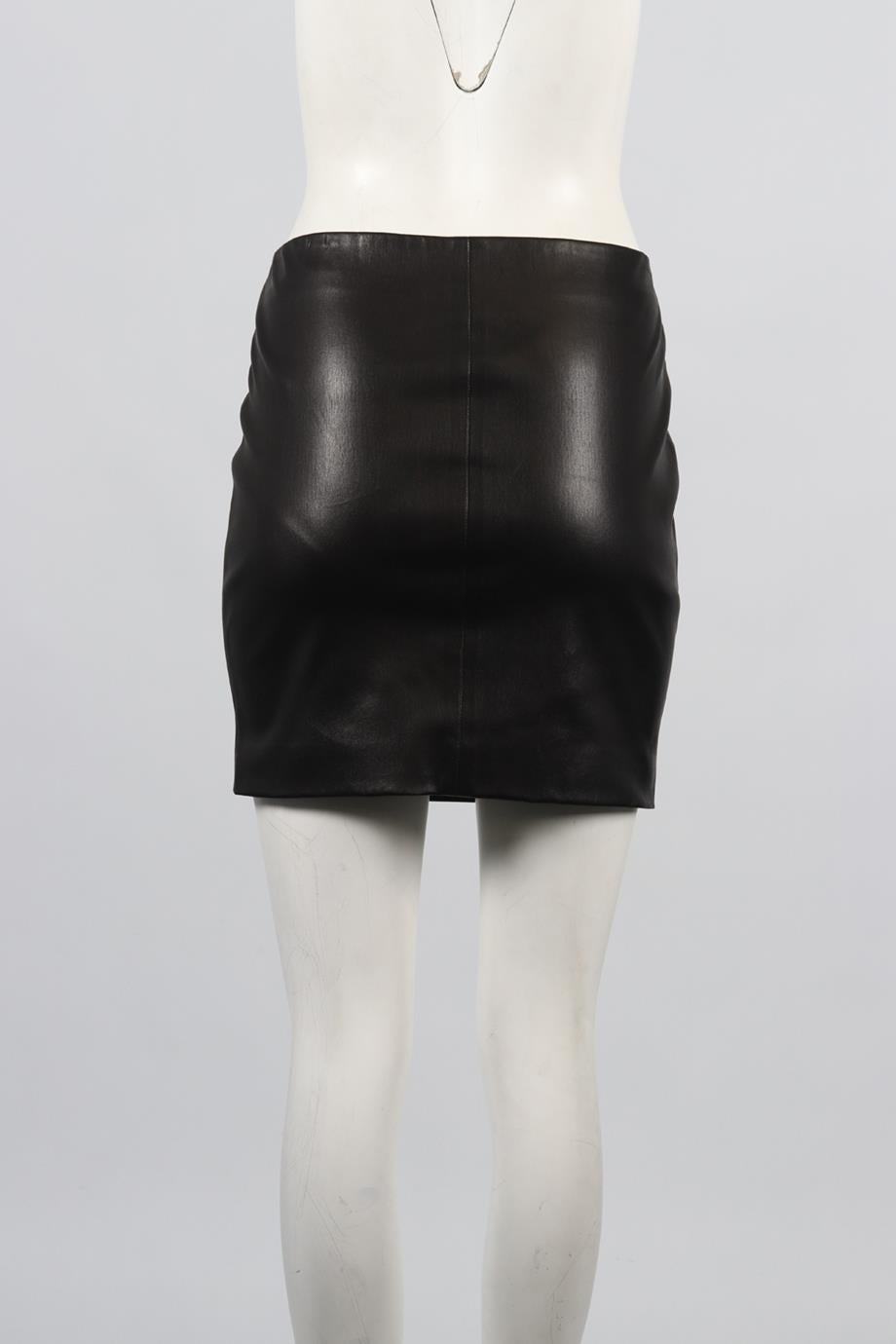 THE ROW LEATHER MINI SKIRT US 8 UK 12